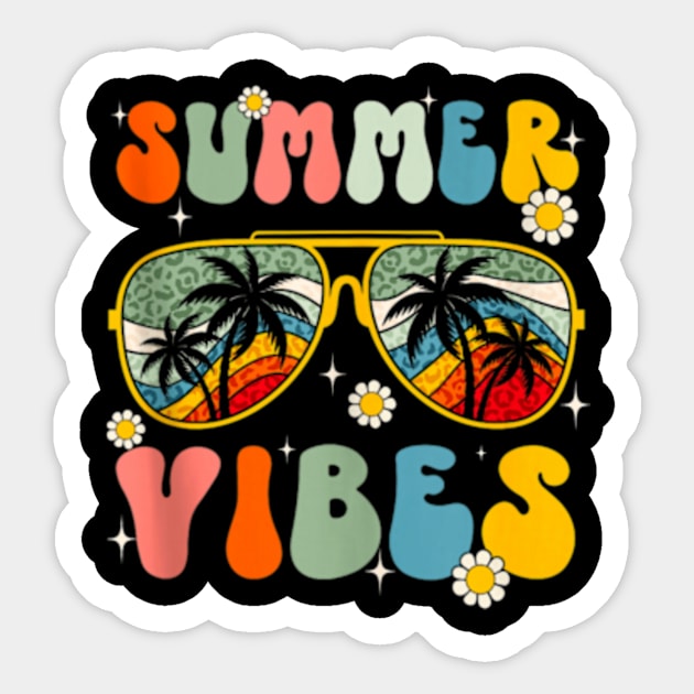 Summer Vibes Retro Glasses Sticker by cutestuffs